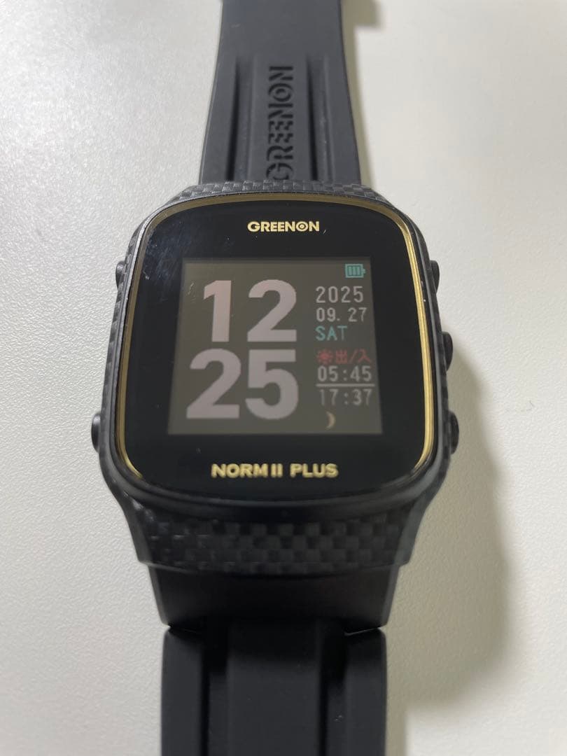 美品 NORM II PLUS ノルム2プラス ゴルフGPSウォッチ 黒