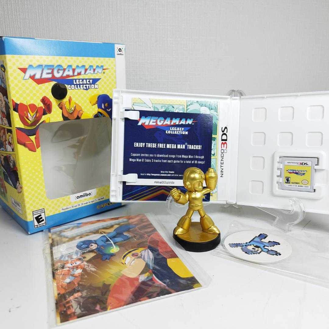 ロックマン レガシー コレクション ゴールド アミーボ 美品 3DS I6E5