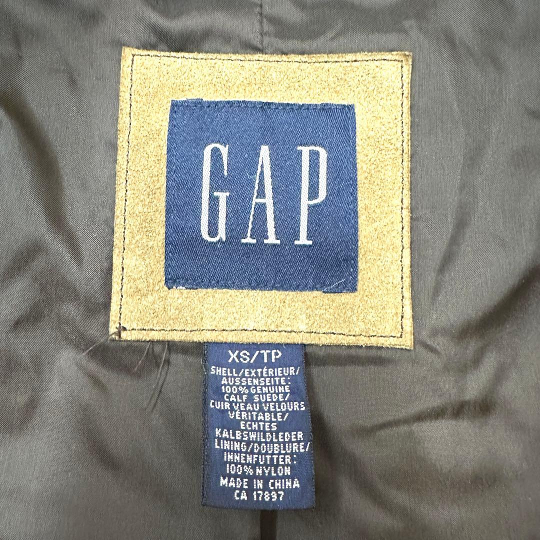 GAP オールドギャップ　スエードレザージャケット　シャツジャケット 裏地付き