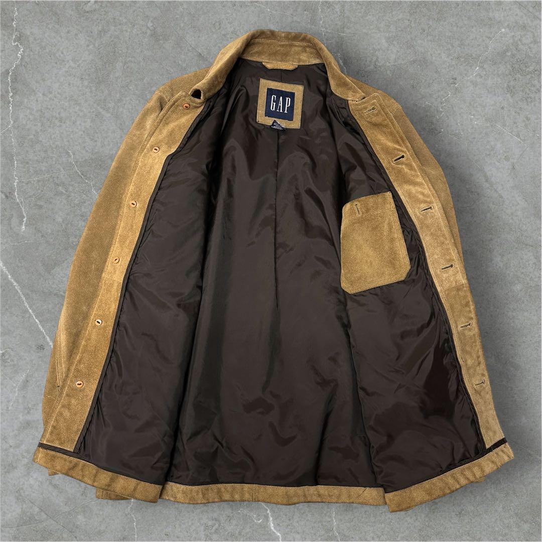 GAP オールドギャップ　スエードレザージャケット　シャツジャケット 裏地付き