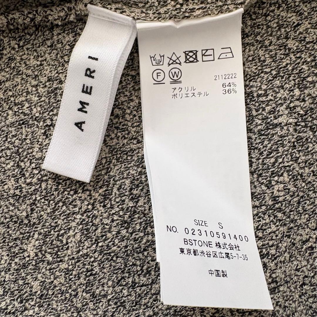 ワンピース Ameri LOOP YARN SEMI FLARE KNIT DRESS