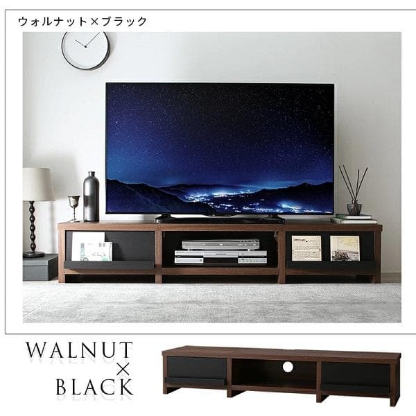 ②幅180 ローボード テレビボード 65インチ 木製 北欧 リビング ホワイト