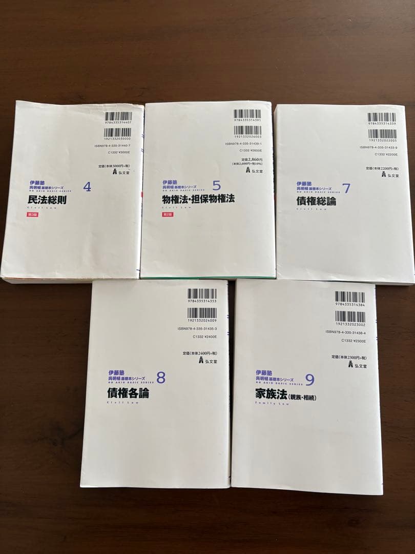 【現行最新版呉クラス基礎マスター 民法5冊セット講義マーク・書き込みあり