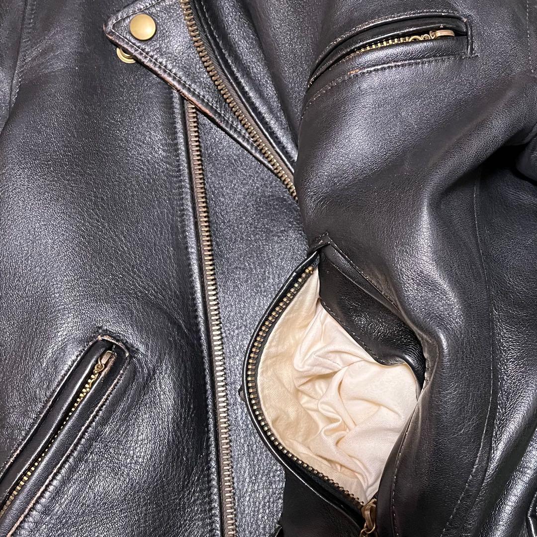 ジャケット・アウター Dry Bones Horse Hide Motorcycle Jacket