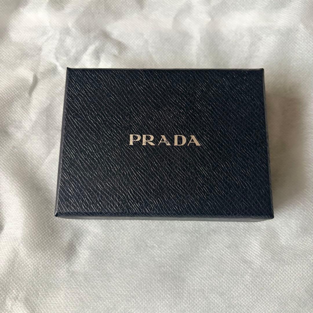 箱あり PRADA サフィアーノ 4連 キーケース ピンクベージュ レッド