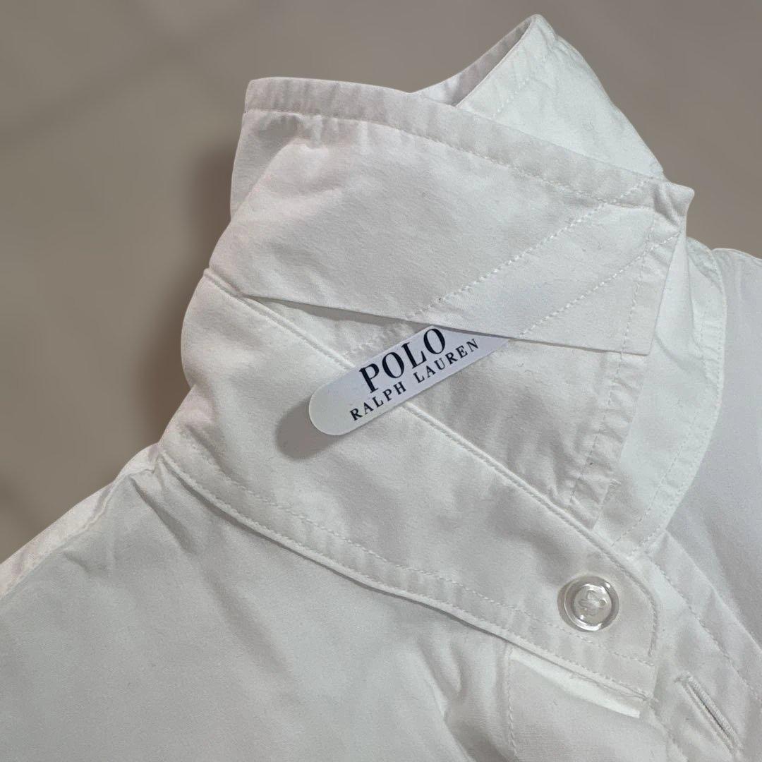 Polo Ralph Lauren ホワイト スリムフィットシャツ 長袖 0