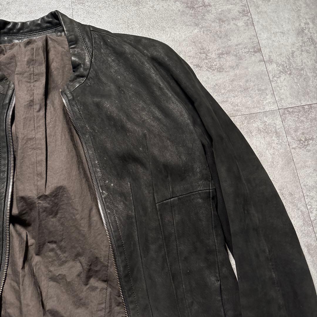 幻級　極美品　julius コーティング系　ヌバックレザー　dark wear