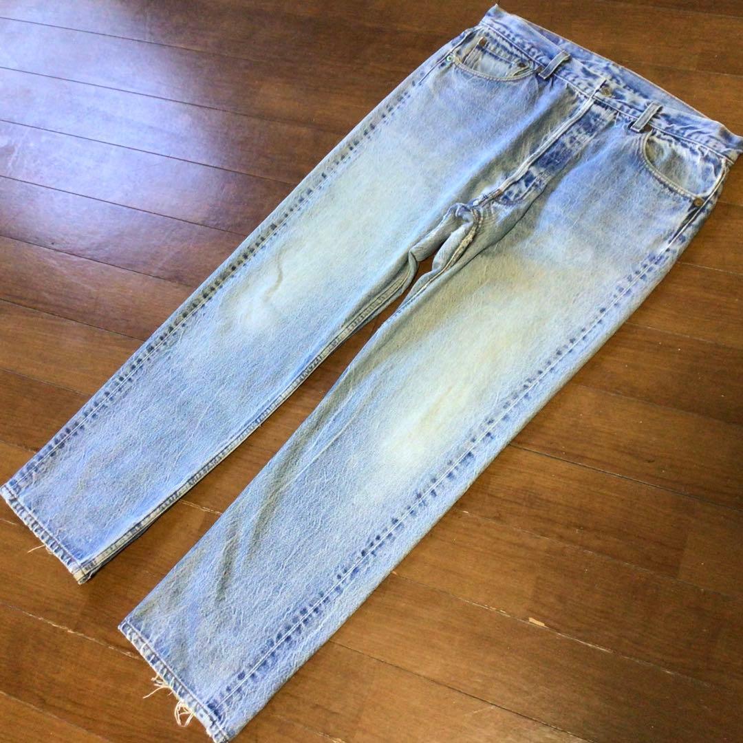 ◇80sUSA製リーバイス501xx W36 股下75cm赤文字ナイロンフット釦