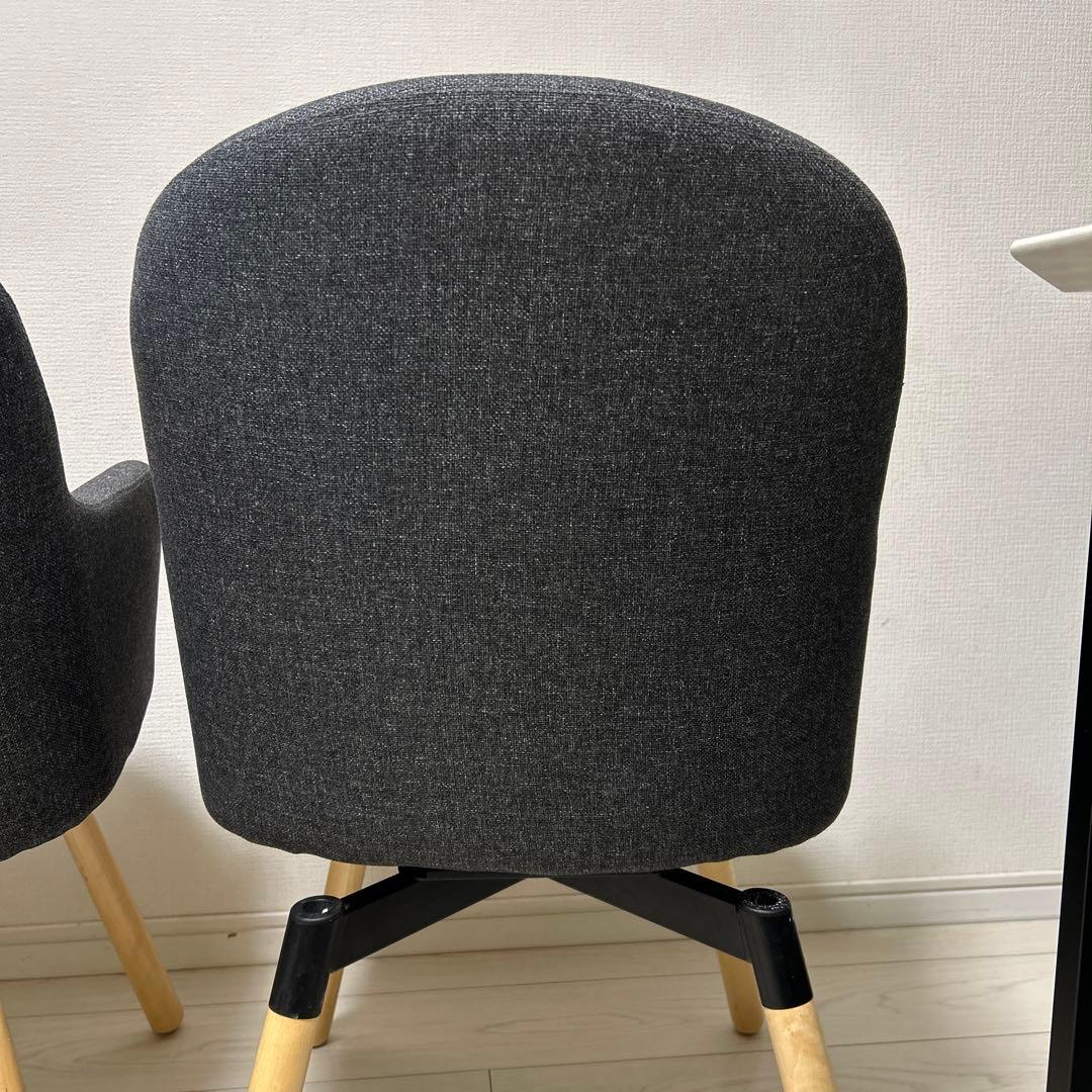 IKEA JANOLOF ヤンオロフ　回転ダイニングチェア　2脚セット