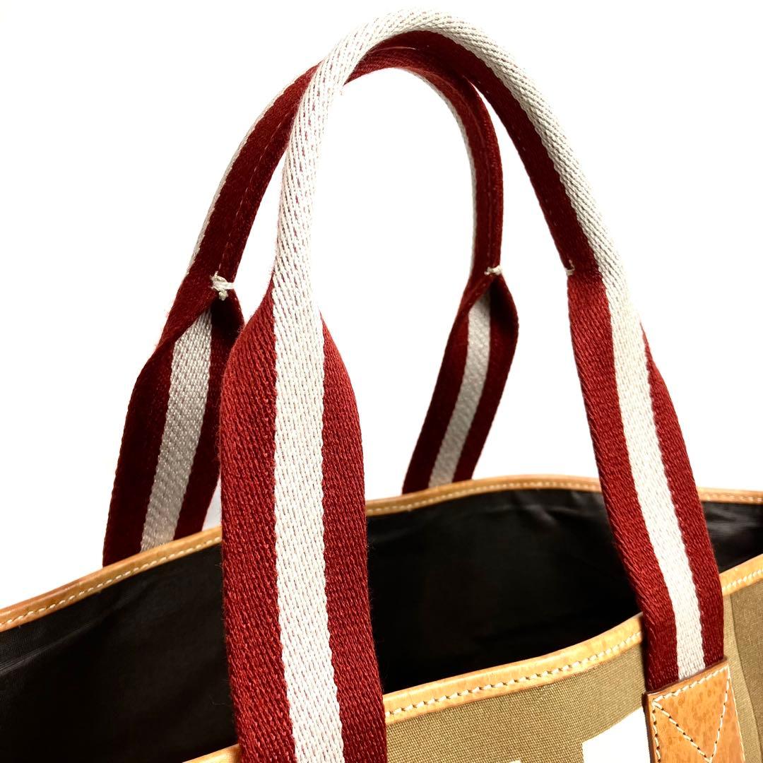 【美品】BALLY トートバッグ　Bロゴ　肩掛け　トレスポ　総柄　ビジネス