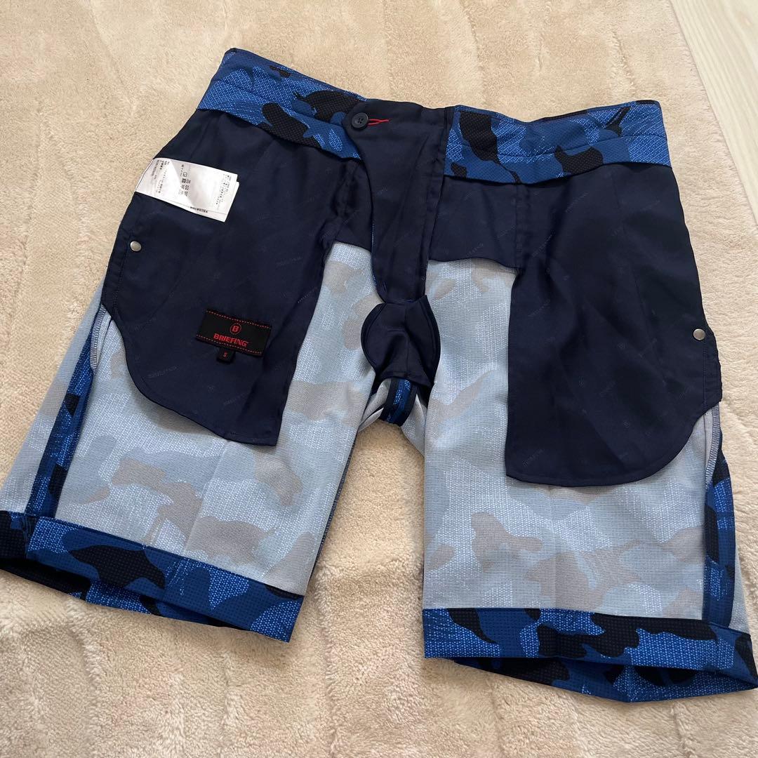 新品★27,500円 BRIEFINGゴルフショートパンツ カモフラ メンズS