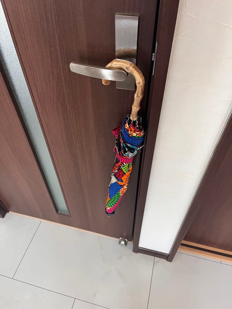 アフリカ布　日傘　派手可愛い　ハンドメイド