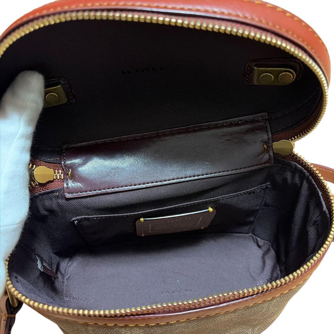 新品級✨COACHコーチシグネチャー バニティ トレイルショルダーバッグ2way