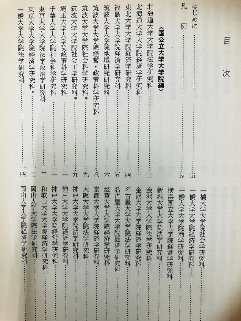 【レア】社会科学系　大学院案内 1988年版　東京図書　昭和レトロ