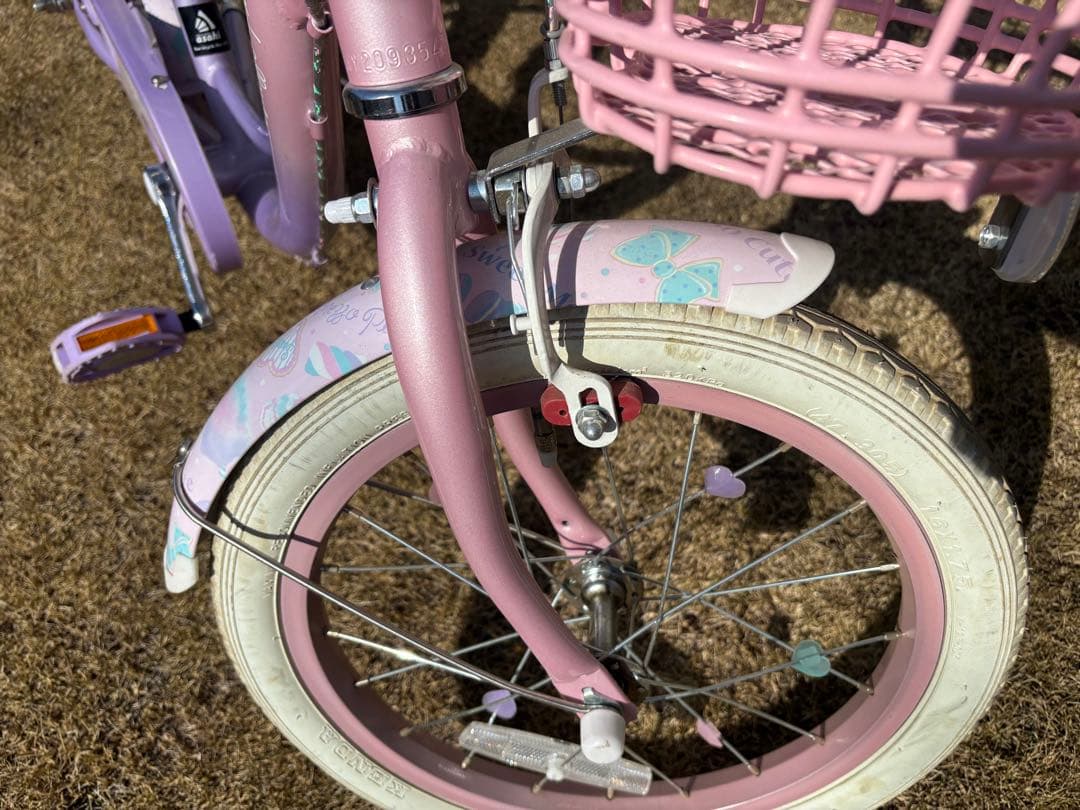 【千葉引取限定】美品 アサヒサイクル 幼児用自転車 16インチ 補助輪付き