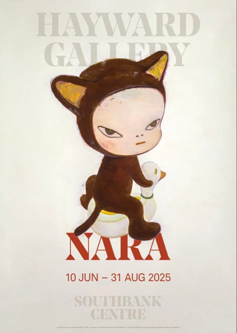 【レア】奈良美智展　海外ポスター② 5070サイズ　Yoshitomo Nara