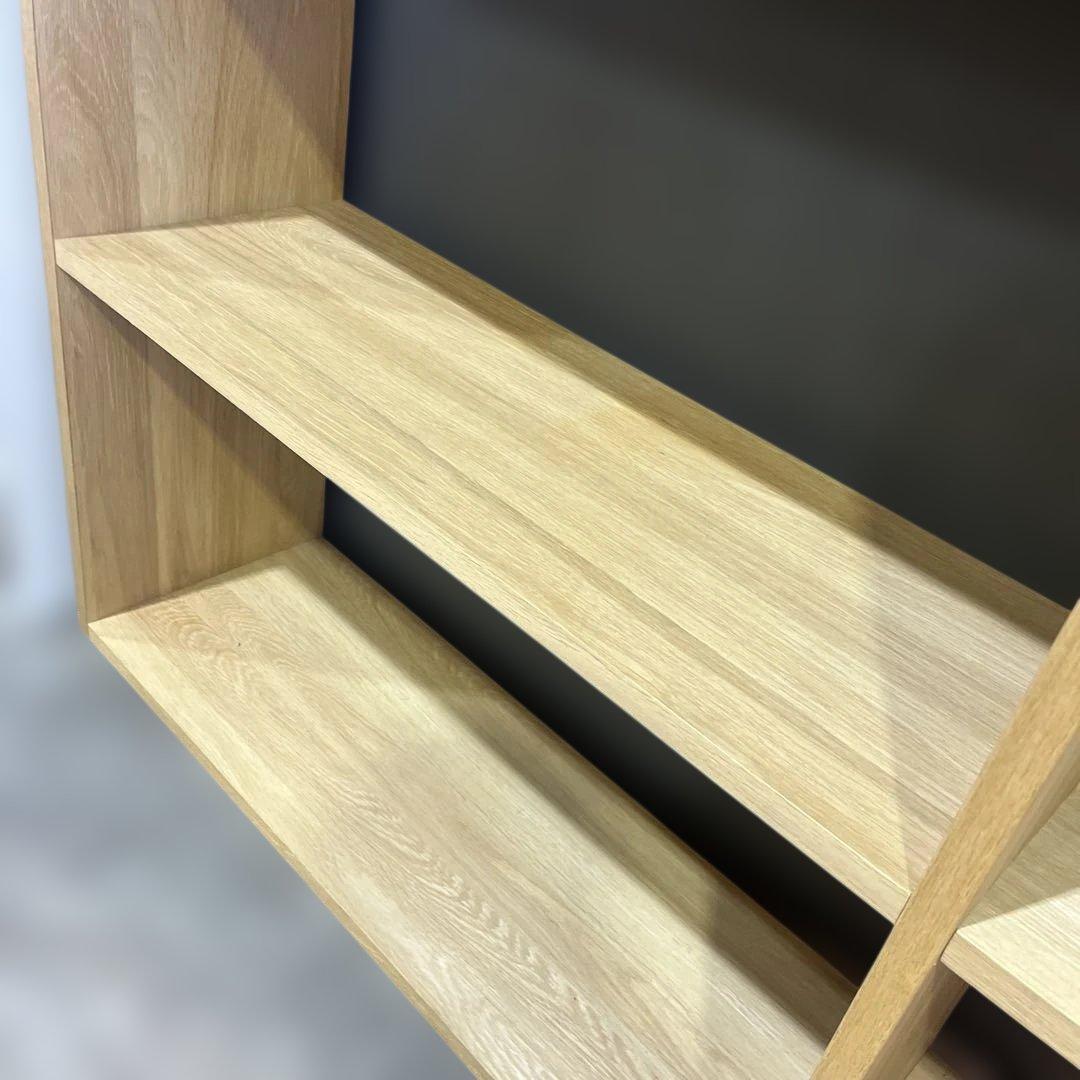 【無印良品】スタッキングシェルフ◆オーク材◇程度良好◆10マスラック
