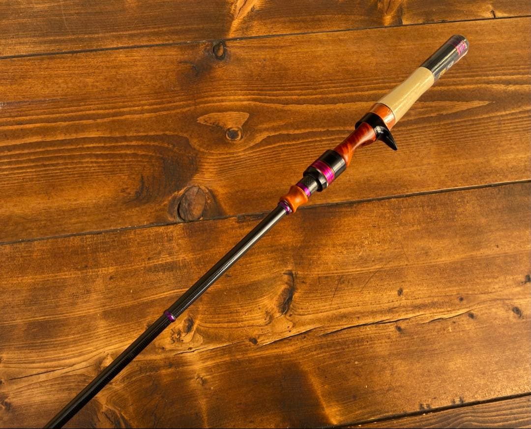 訳アリ　4ft11inch トラウトロッド　ベイトロッド　ウッドグリップ　天然木