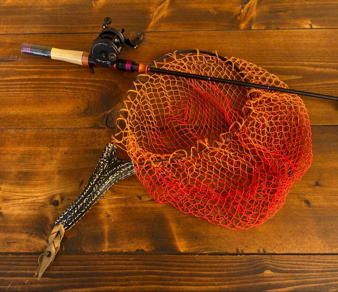 訳アリ　4ft11inch トラウトロッド　ベイトロッド　ウッドグリップ　天然木