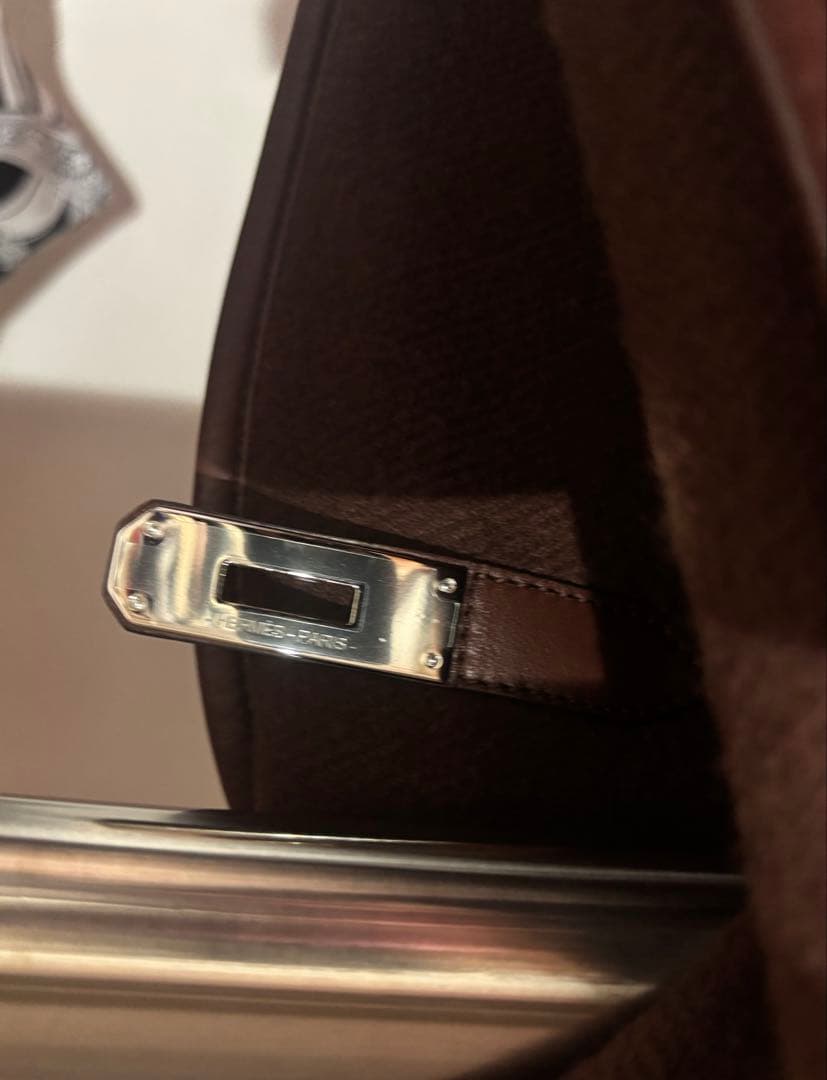 HERMÈS ケリー金具　ブラウン ポンチョ