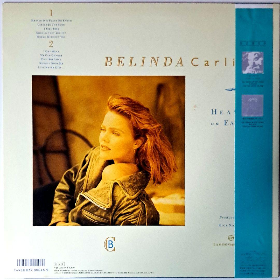 美品　Belinda Carlisle　Heaven On Earth　LP