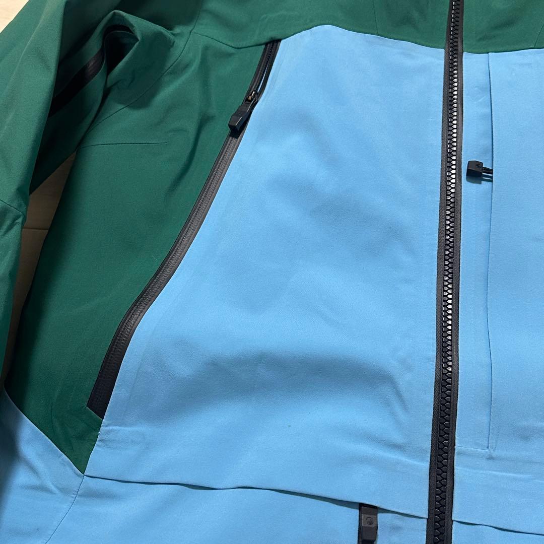 The North Face フード付き レディース スキーウェア 緑/青