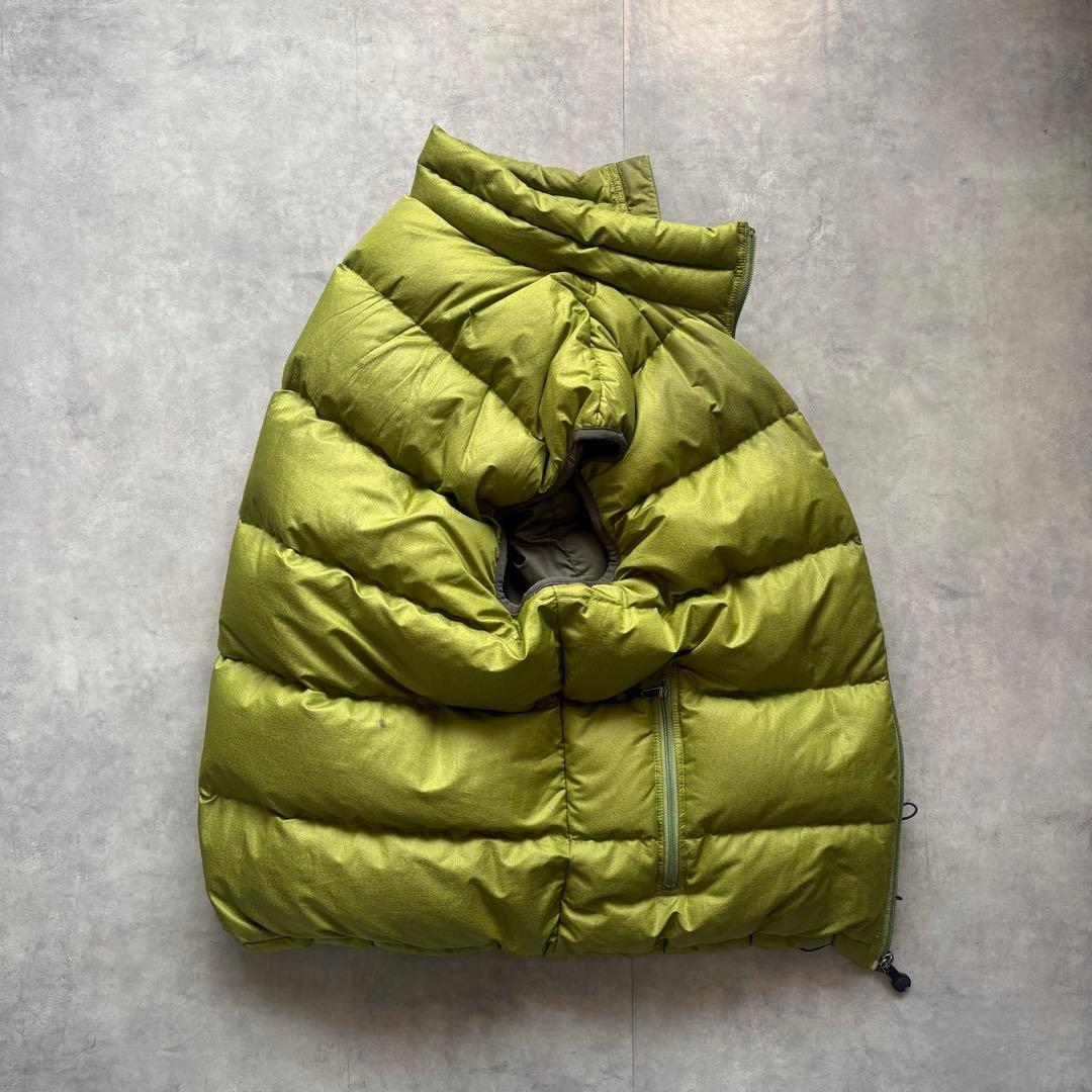 00s Patagonia オリーブグリーン ダウンベスト　ゲッコーグリーン