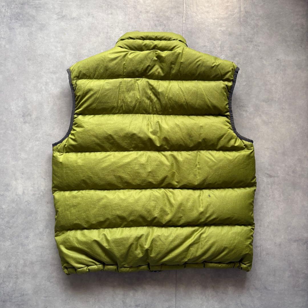 00s Patagonia オリーブグリーン ダウンベスト　ゲッコーグリーン