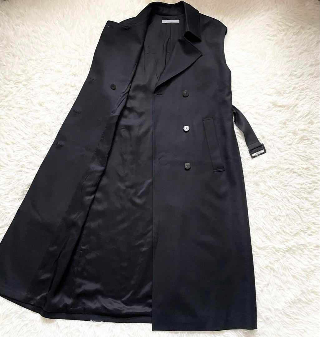 【極美品】セオリーリュクス　ベルト付トレンチ ジレ　ロング　定価75,900円