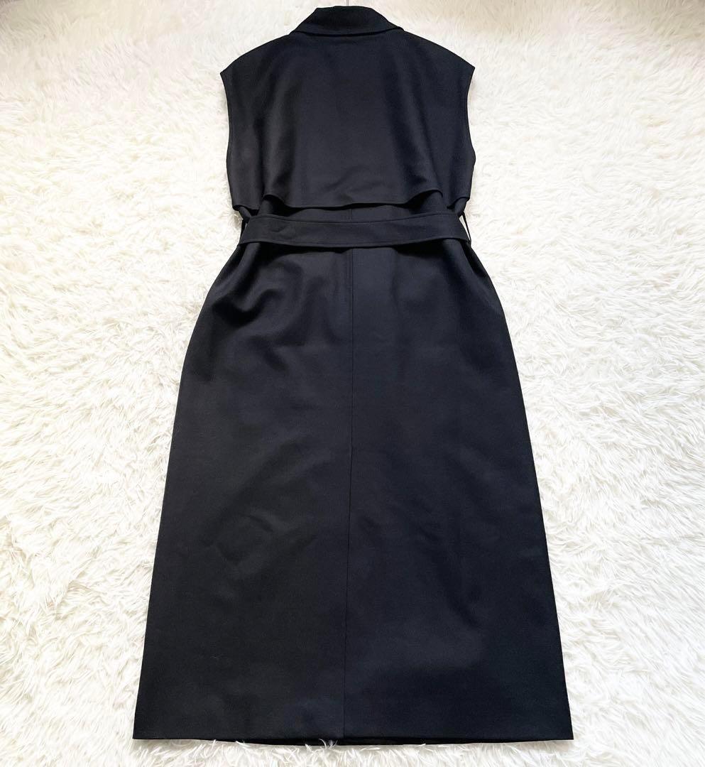 【極美品】セオリーリュクス　ベルト付トレンチ ジレ　ロング　定価75,900円