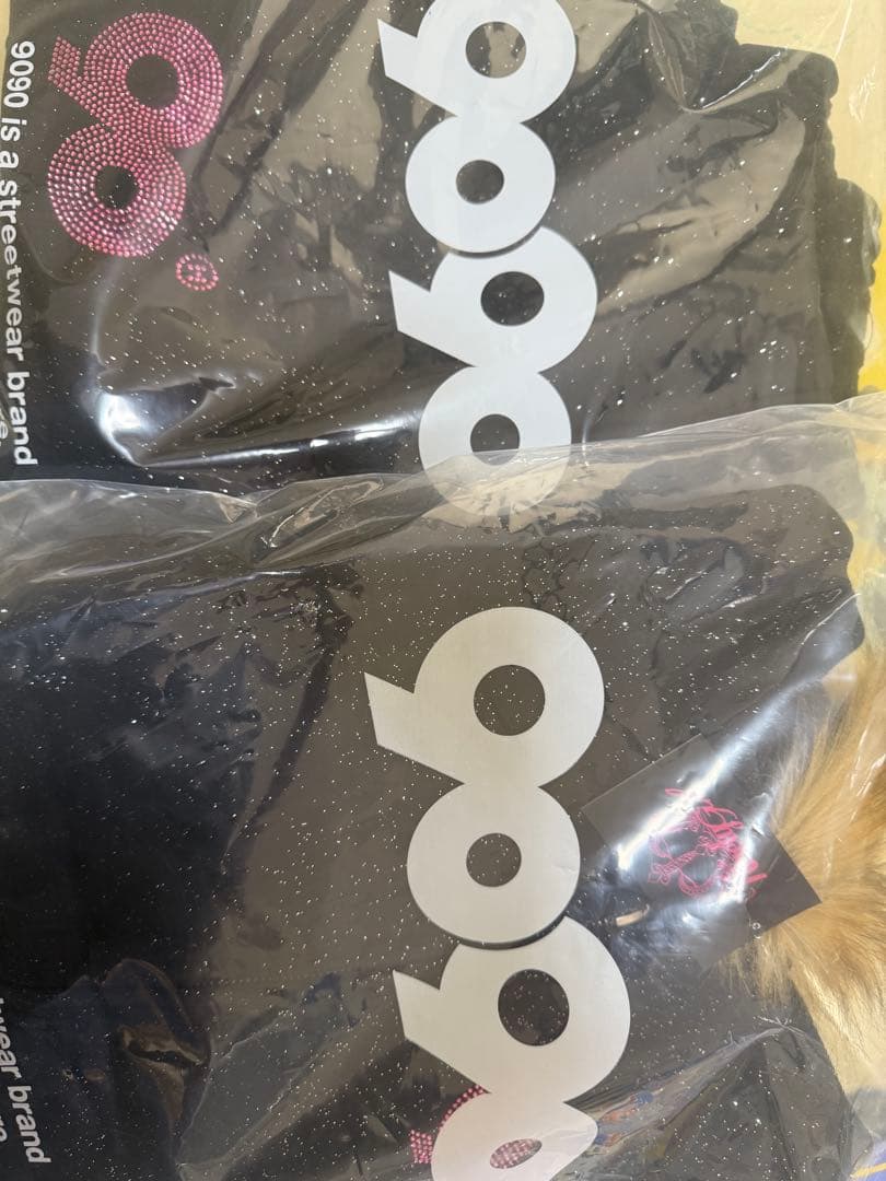 9090 girl 90 Logo Glitter セットアップ ブラック M