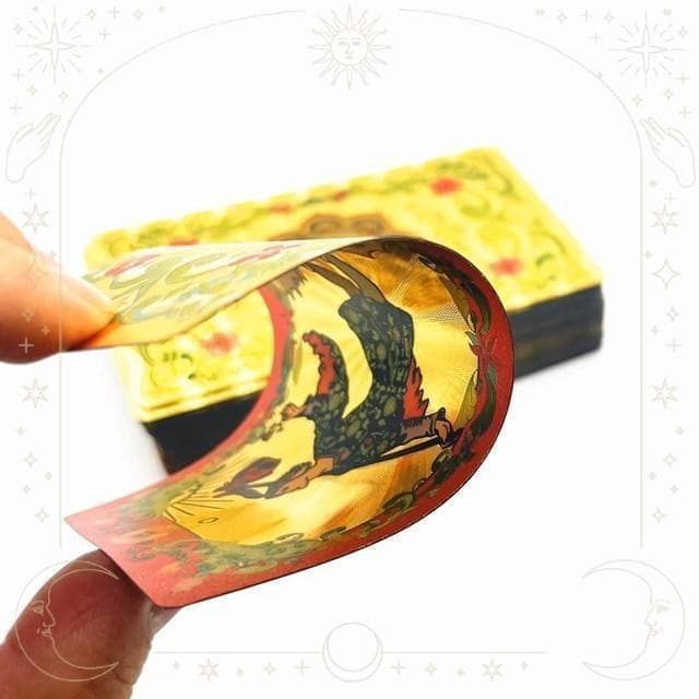【PVCプラ製タロットカード】レアカラー✨薔薇色ローズゴールド仕様 箱入り