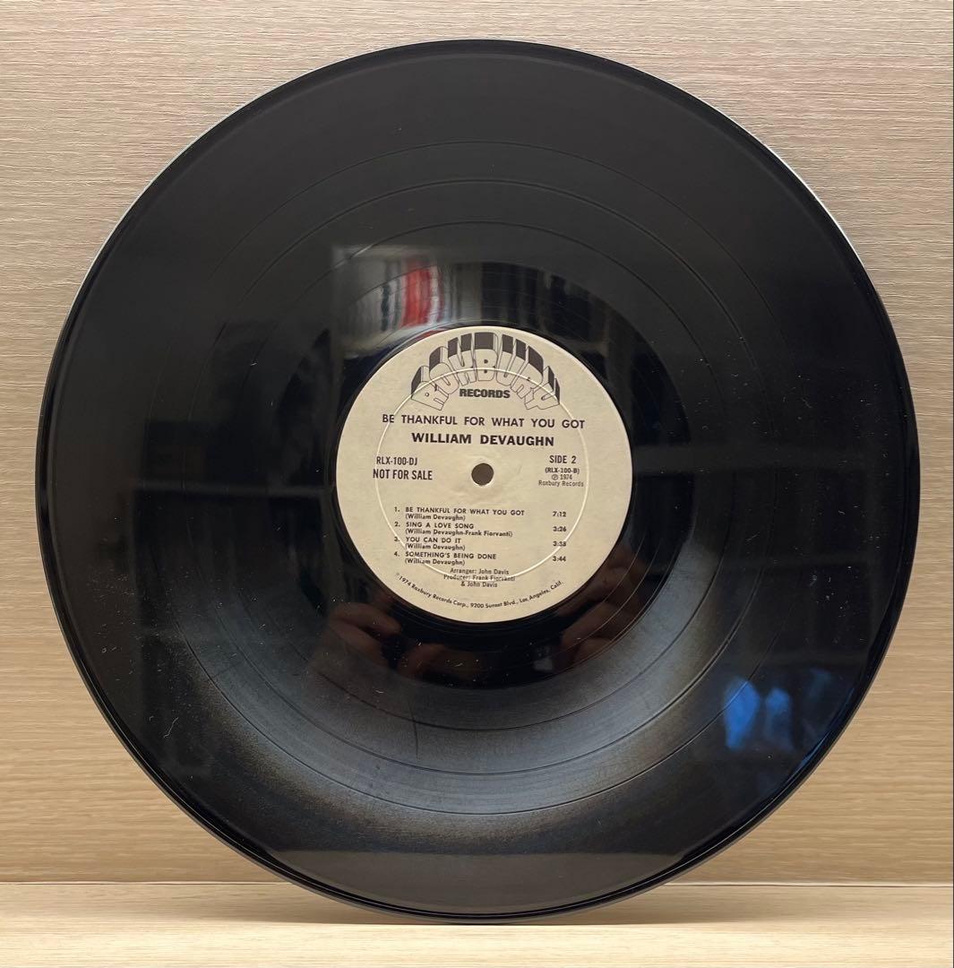 希少プロモ William DeVaughn /Be Thankful For