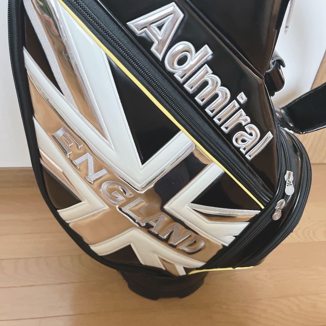 K140 美品！Admiral アドミラル ブラックエナメル キャディバッグ