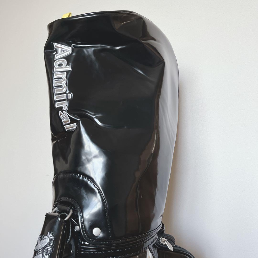 K140 美品！Admiral アドミラル ブラックエナメル キャディバッグ