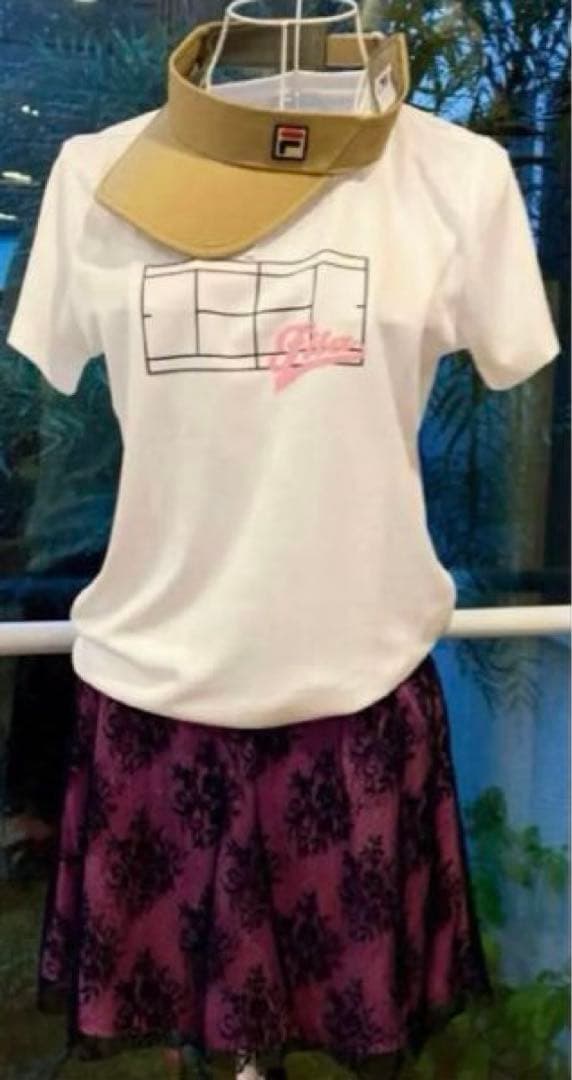 No.707 FILA 重ねチュールのゴージャス可愛いスコート☆XL☆新品☆