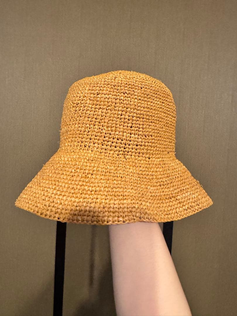 未使用 ラフィアリボンハット
