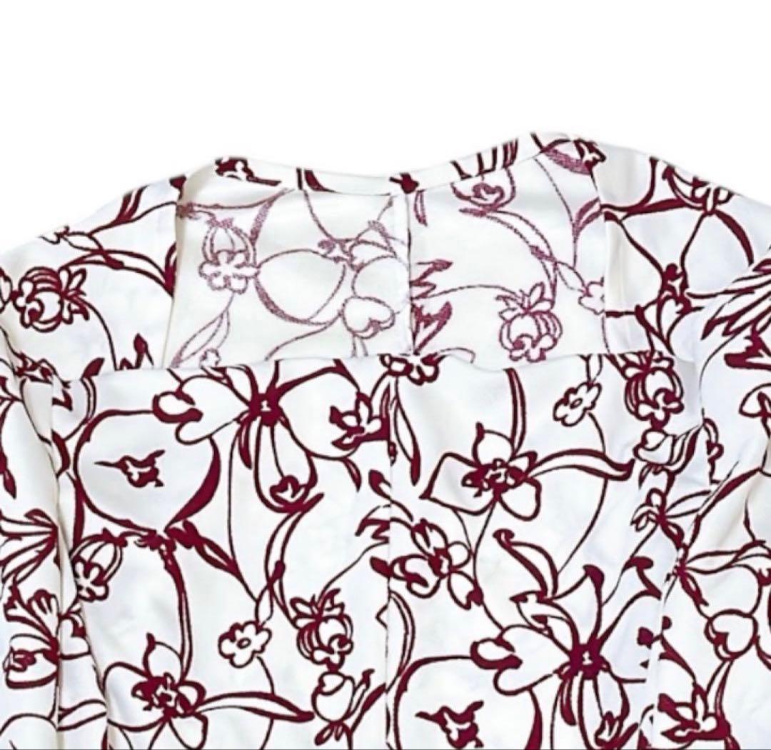 COMME des GARCONS 花柄トリコット長袖シャツ