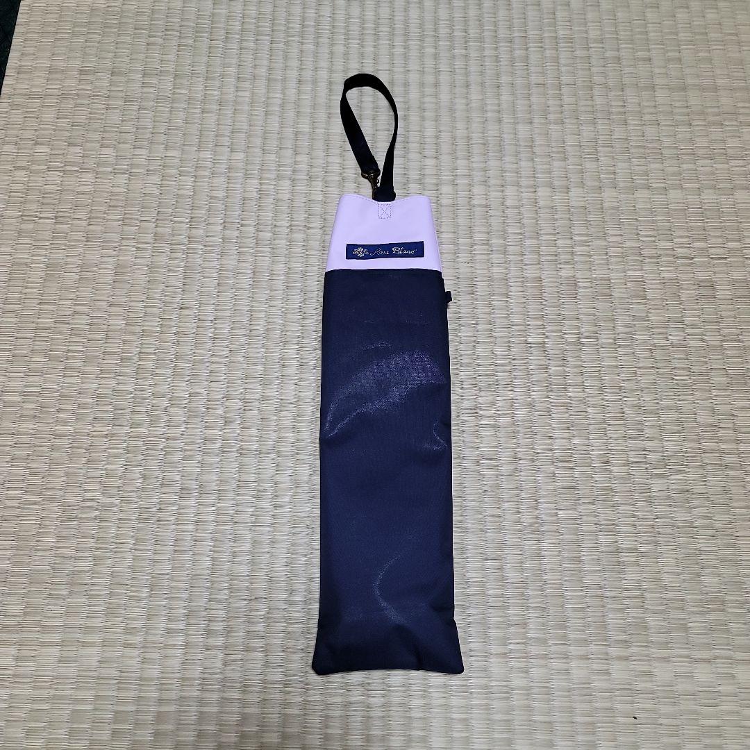 芦屋ロサブラン 折りたたみ日傘 2段折りミドル コンビ 曲がり手元 55cm