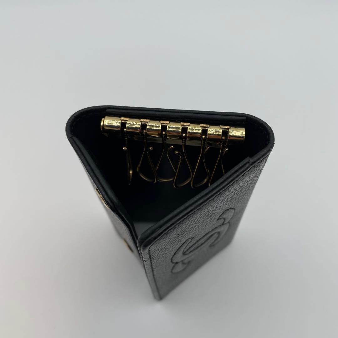 【超美品】CHANEL キャビアスキン 6連　キーケース