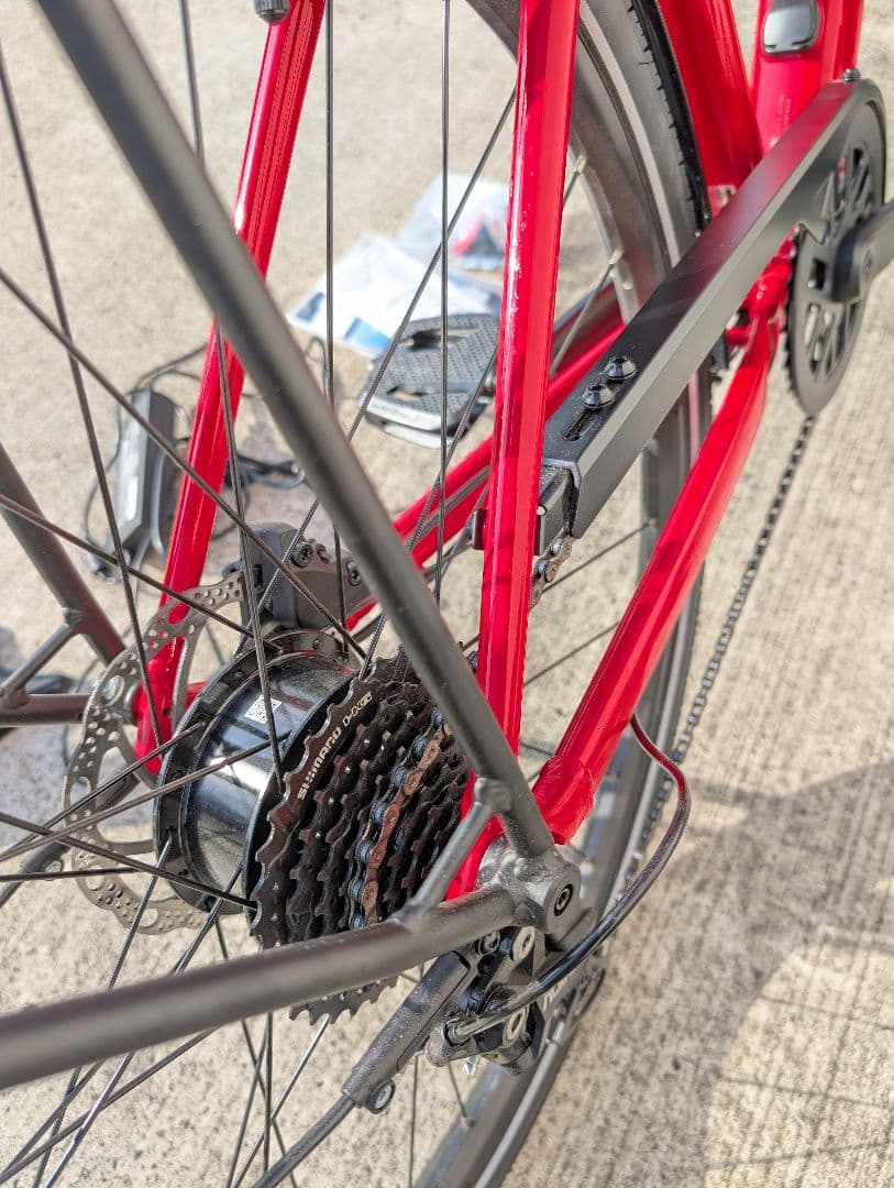 【引取希望/静岡県西部】TREK FX+ 2 e-bike 電動クロスバイク 赤
