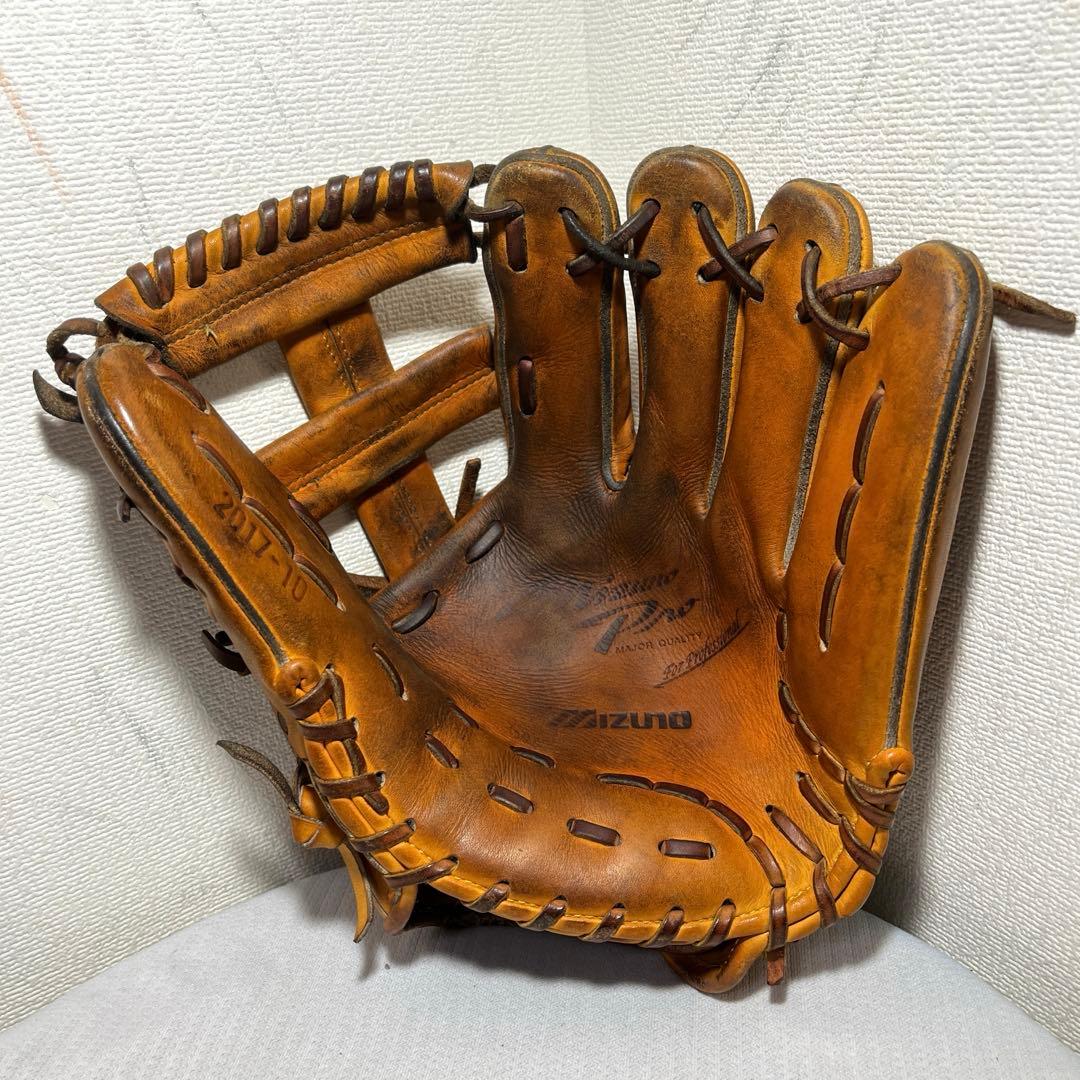 超希少 ミズノプロ 硬式 内野 野球 グローブ 支給品 廣岡大志 ヤクルト