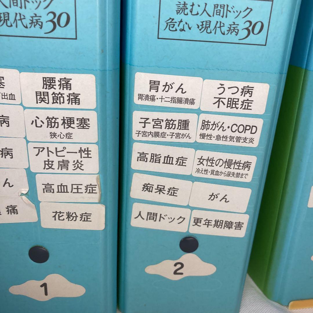 集英社/健康百科/読む人間ドック/危ない現代病30/フルセット