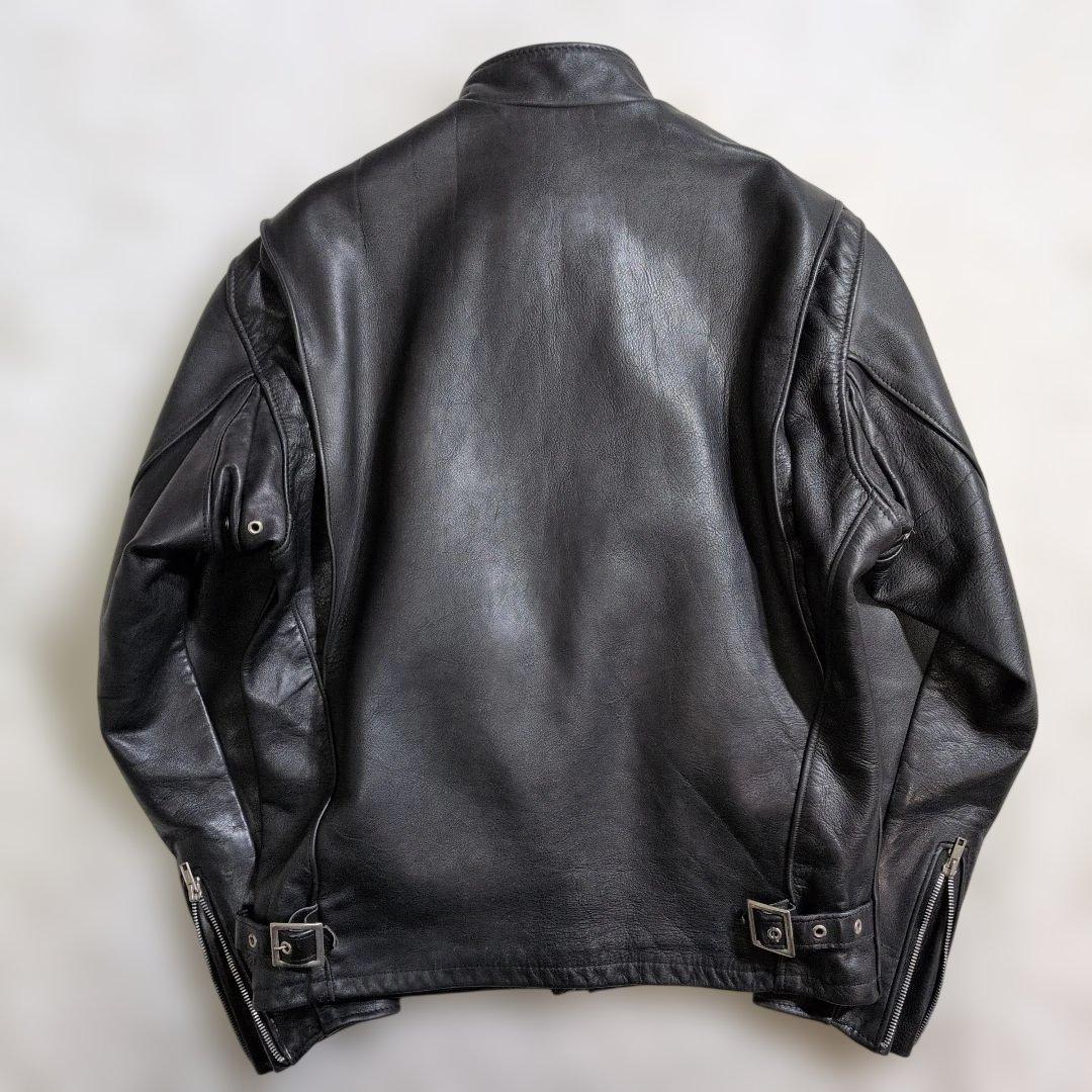 極美品　ショット　シングルライダース　641ボアライナー付　38　M〜L　黒