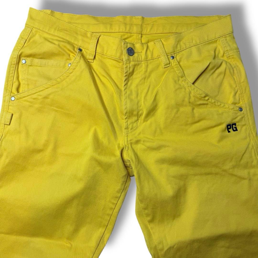 6 XL PEARLY GATES イエロー パーリーゲイツ ゴルフパンツ