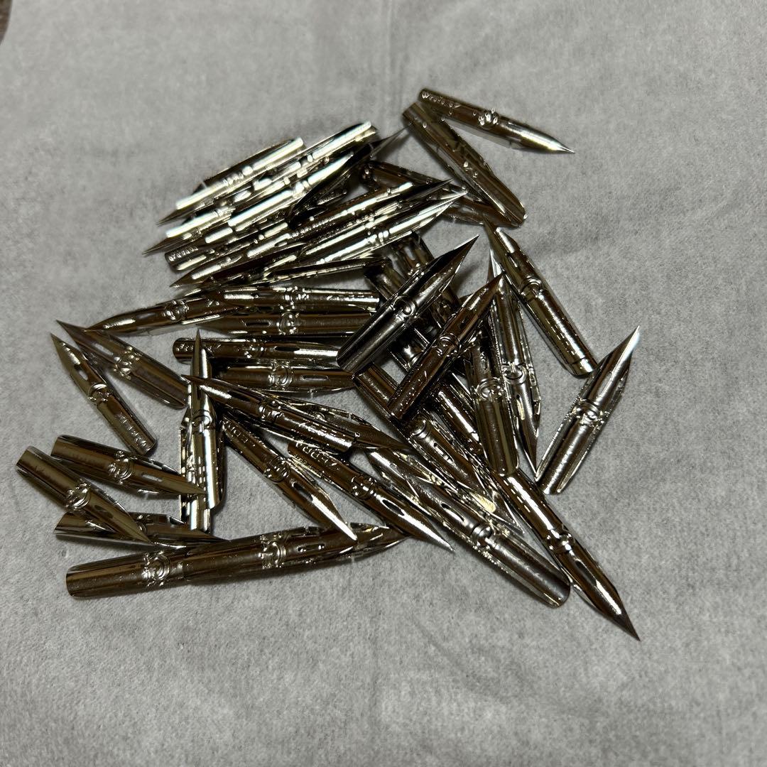 レトロ　木製　プラスチック　ペン軸　つけペン ゼブラGペン　ペン先　まとめ売り