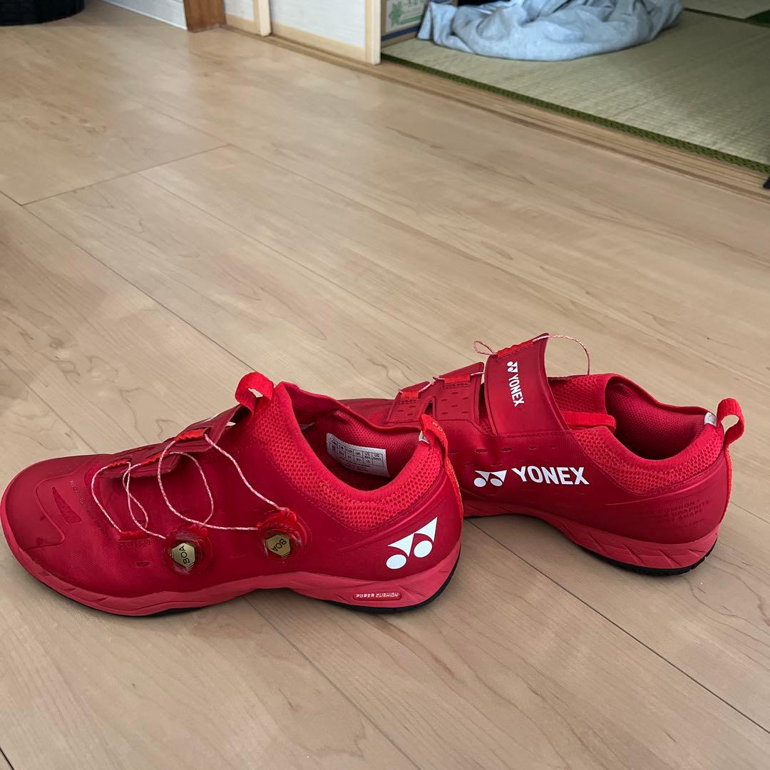YONEX バドミントンシューズ レッド