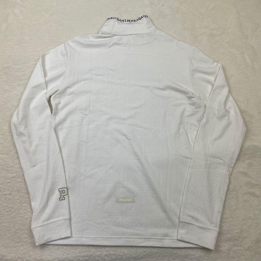 未使用級　PEARLY GATES インナー　ハイネックシャツ ホワイト　春夏