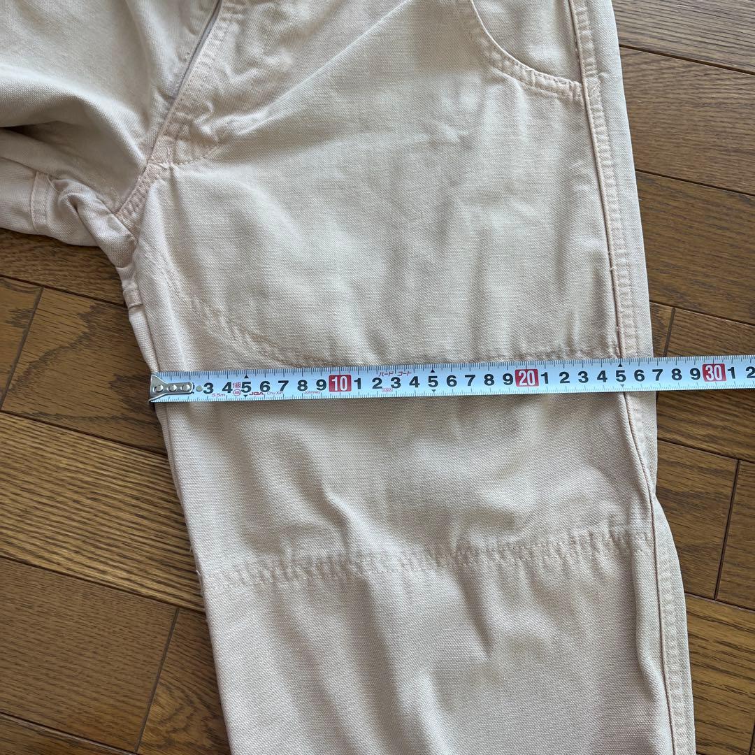 【ヴィンテージ】90'Sグラミチ　ダブルニー　USA製　旧ロゴ旧タグ　ベージュ