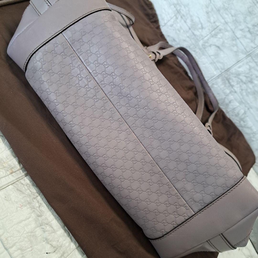 ✨️美品✨️ GUCCI グッチ GG マイクロシマ ポーチ付 バックラベンダー